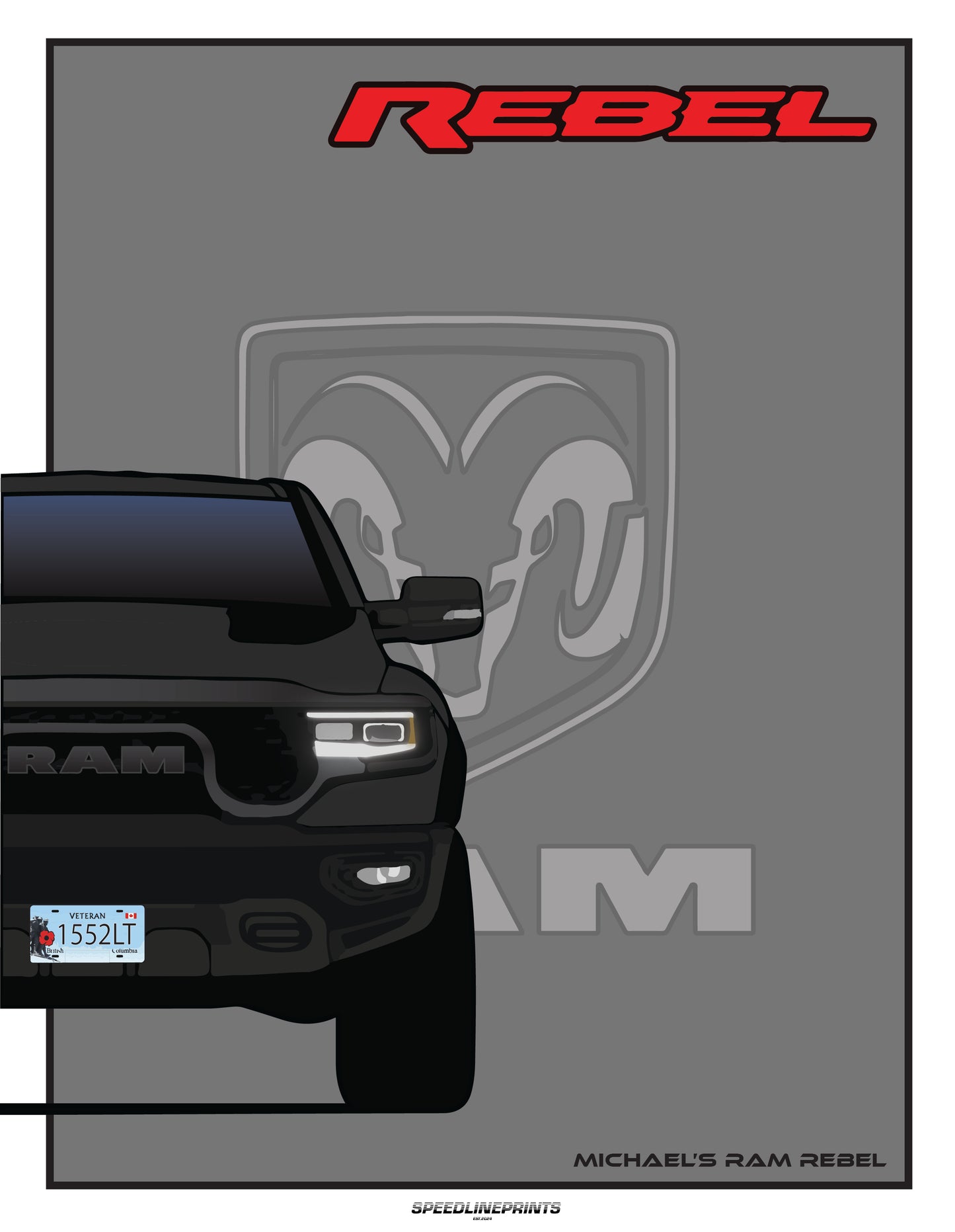 Custom High Quality Stylized Car Print (Commission)